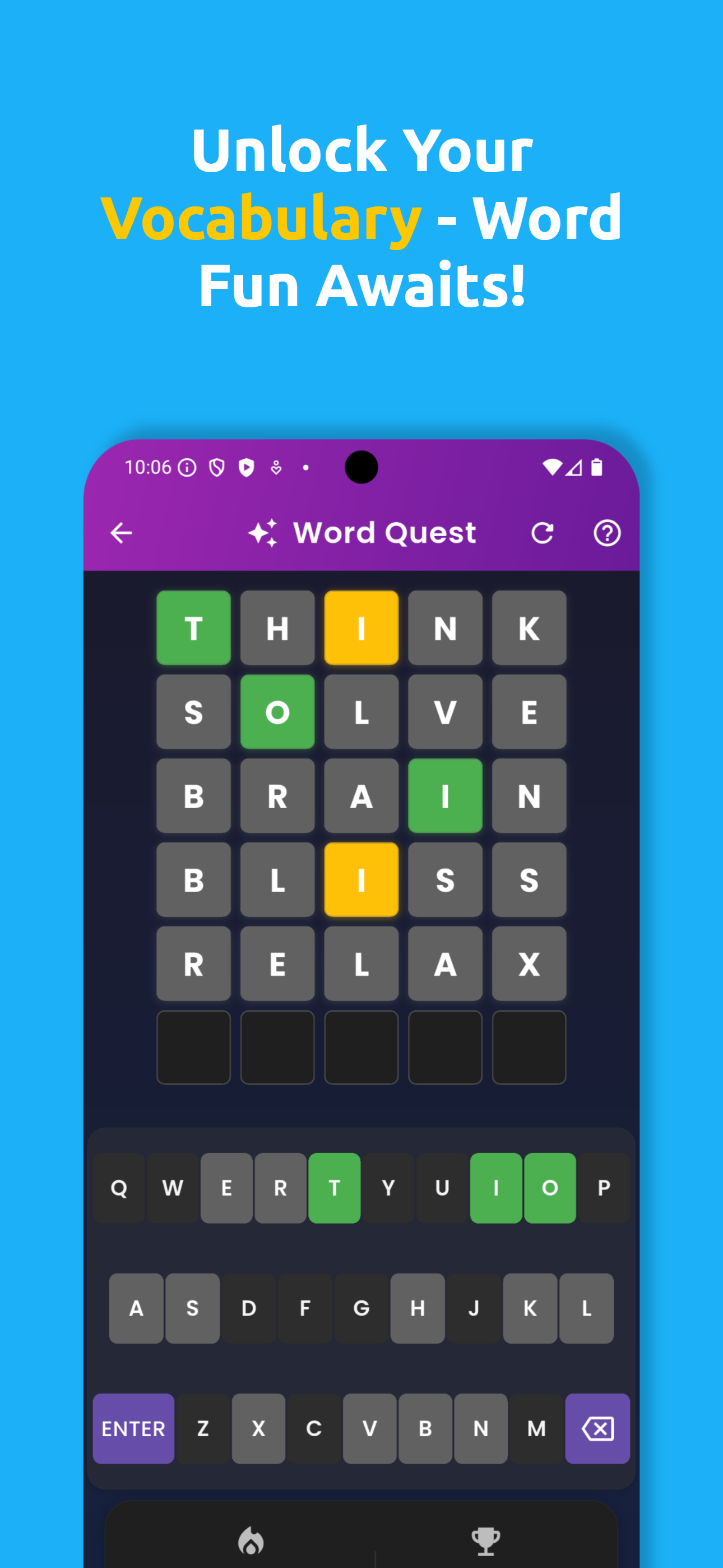 MindMatrix Word Quest Game